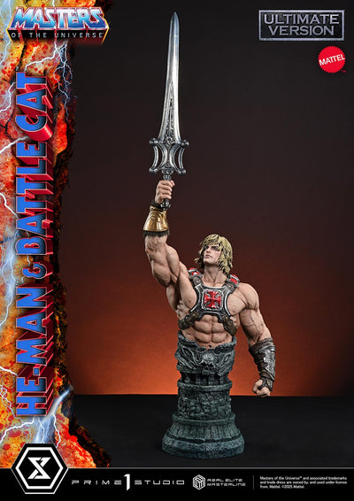 Masters Of The Universe: He-Man & Battle Cat Ultimate Bonus Version 1/4 Scale Statue