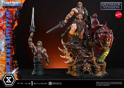 Masters Of The Universe: He-Man & Battle Cat Ultimate Bonus Version 1/4 Scale Statue
