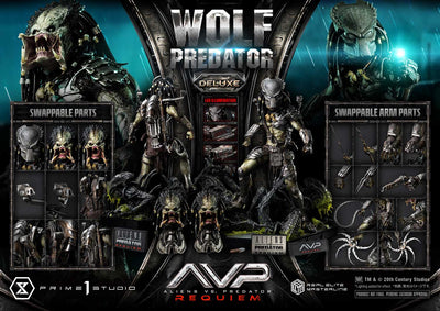 Aliens vs. Predator: Requiem - Wolf Predator (DX BONUS) 1/3 Scale Statue