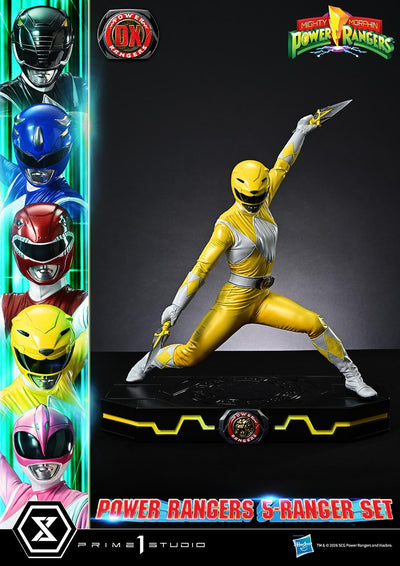Mighty Morphin Power Rangers (Deluxe Bonus) 5-Ranger 1/4 Scale Statue Set