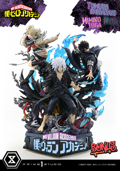 My Hero Academia - Tomura Shigaraki, Dabi, and Himiko Toga (Deluxe Bonus) 1/4 Scale Statue