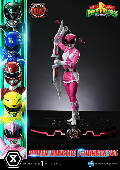 Mighty Morphin Power Rangers (Deluxe) 5-Ranger 1/4 Scale Statue Set