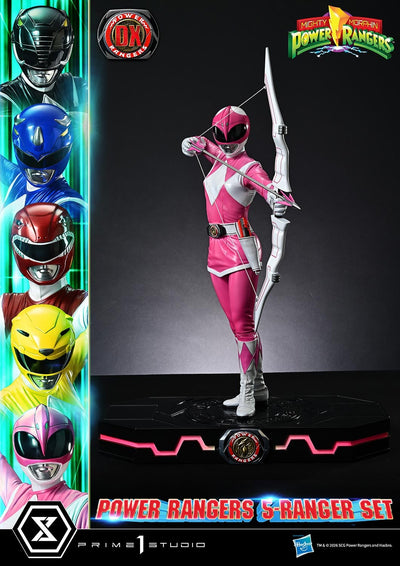 Mighty Morphin Power Rangers (Deluxe) 5-Ranger 1/4 Scale Statue Set