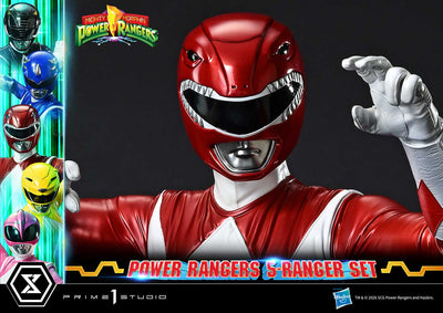 Mighty Morphin Power Rangers (Deluxe Bonus) 5-Ranger 1/4 Scale Statue Set