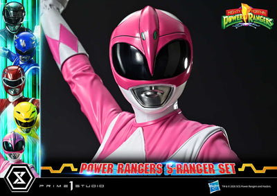 Mighty Morphin Power Rangers (Deluxe Bonus) 5-Ranger 1/4 Scale Statue Set