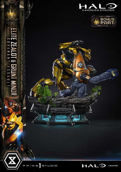 Halo: Campaign Evolved - Elite Zealot & Grunt Minor: Covenant Assault (Bonus) 1/4 Scale Statue
