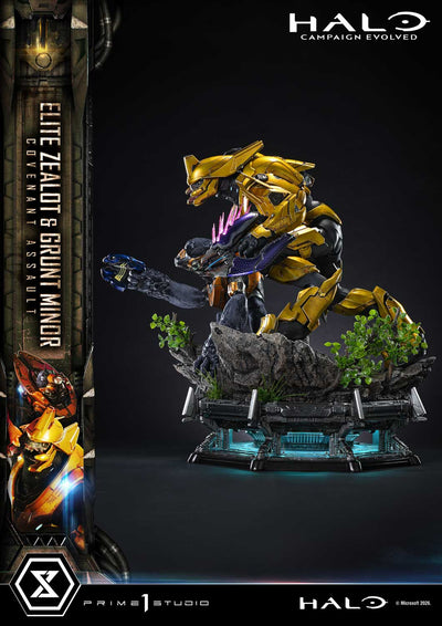Halo: Campaign Evolved - Elite Zealot & Grunt Minor: Covenant Assault (Regular) 1/4 Scale Statue