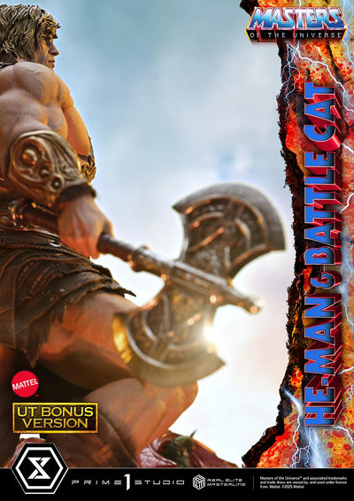 Masters Of The Universe: He-Man & Battle Cat Ultimate Bonus Version 1/4 Scale Statue