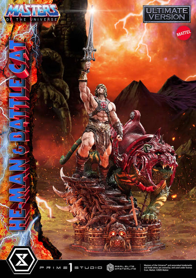 Masters Of The Universe: He-Man & Battle Cat Ultimate Bonus Version 1/4 Scale Statue