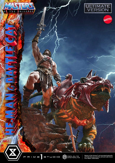 Masters Of The Universe: He-Man & Battle Cat Ultimate Bonus Version 1/4 Scale Statue
