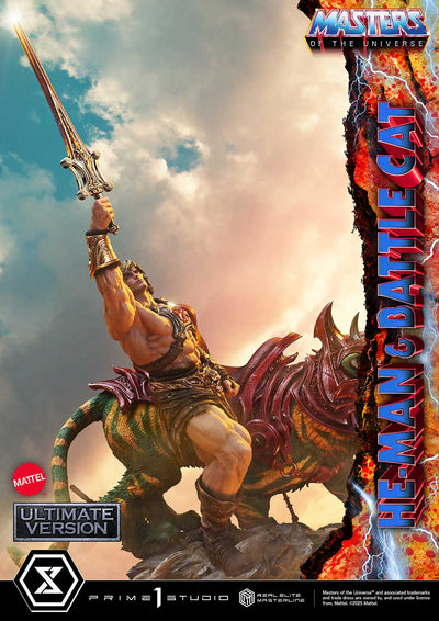 Masters Of The Universe: He-Man & Battle Cat Ultimate Bonus Version 1/4 Scale Statue