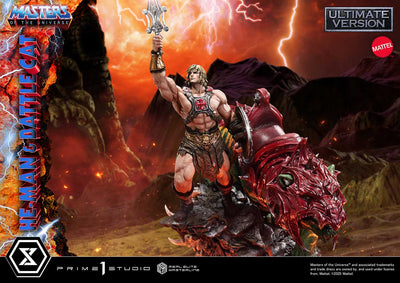 Masters Of The Universe: He-Man & Battle Cat Ultimate Bonus Version 1/4 Scale Statue