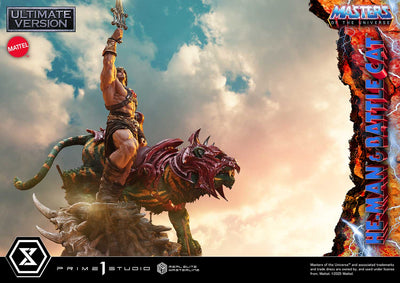 Masters Of The Universe: He-Man & Battle Cat Ultimate Bonus Version 1/4 Scale Statue