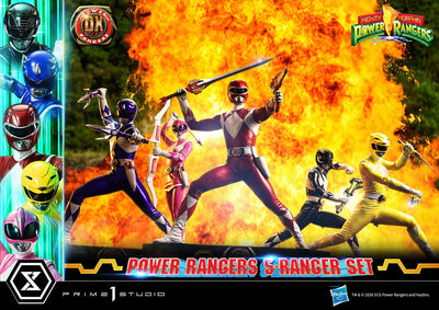 Mighty Morphin Power Rangers (Deluxe Bonus) 5-Ranger 1/4 Scale Statue Set
