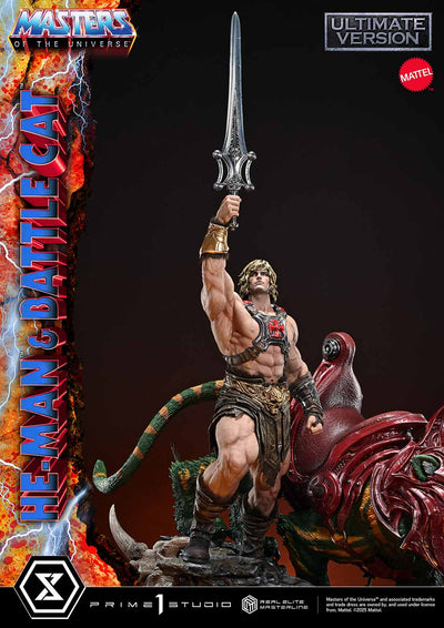Masters Of The Universe: He-Man & Battle Cat Ultimate Bonus Version 1/4 Scale Statue