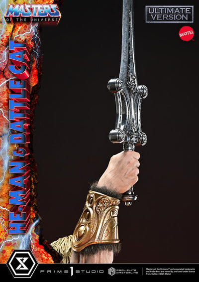 Masters Of The Universe: He-Man & Battle Cat Ultimate Bonus Version 1/4 Scale Statue