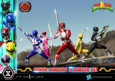 Mighty Morphin Power Rangers (Deluxe) 5-Ranger 1/4 Scale Statue Set
