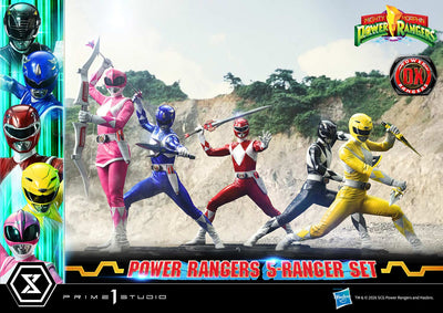 Mighty Morphin Power Rangers (Deluxe) 5-Ranger 1/4 Scale Statue Set