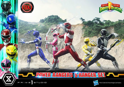 Mighty Morphin Power Rangers (Deluxe) 5-Ranger 1/4 Scale Statue Set
