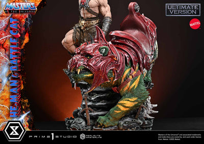 Masters Of The Universe: He-Man & Battle Cat Ultimate Bonus Version 1/4 Scale Statue