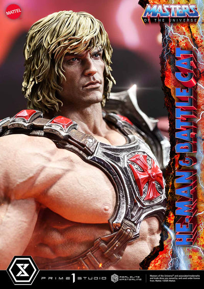 Masters Of The Universe: He-Man & Battle Cat Ultimate Bonus Version 1/4 Scale Statue