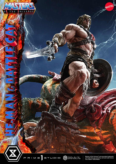 Masters Of The Universe: He-Man & Battle Cat Ultimate Bonus Version 1/4 Scale Statue