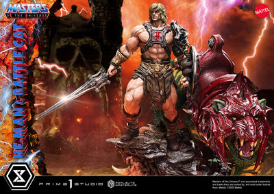 Masters Of The Universe: He-Man & Battle Cat Ultimate Bonus Version 1/4 Scale Statue