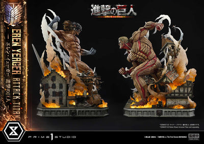 Attack on Titan - Eren Yeager & Reiner Braun (Bonus) Statue Set