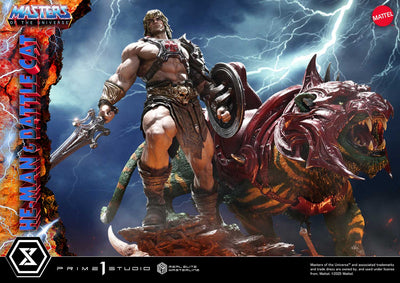Masters Of The Universe: He-Man & Battle Cat Ultimate Bonus Version 1/4 Scale Statue