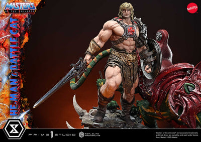 Masters Of The Universe: He-Man & Battle Cat Ultimate Bonus Version 1/4 Scale Statue