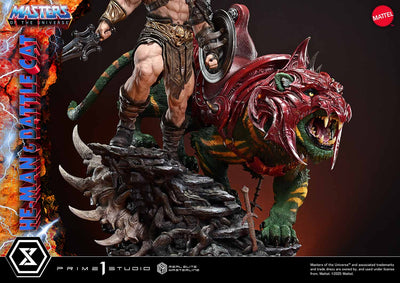 Masters Of The Universe: He-Man & Battle Cat Ultimate Bonus Version 1/4 Scale Statue