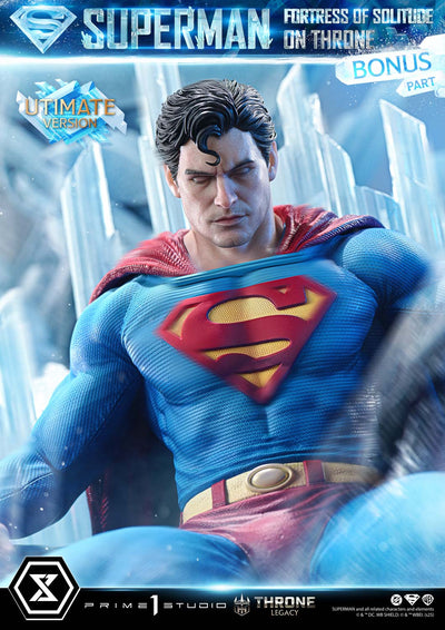 Superman Fortress of Solitude on Throne (Ultimate Bonus) 1/4 Scale Statue