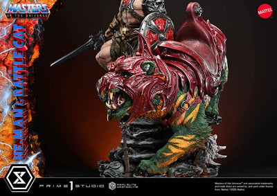 Masters Of The Universe: He-Man & Battle Cat Ultimate Bonus Version 1/4 Scale Statue