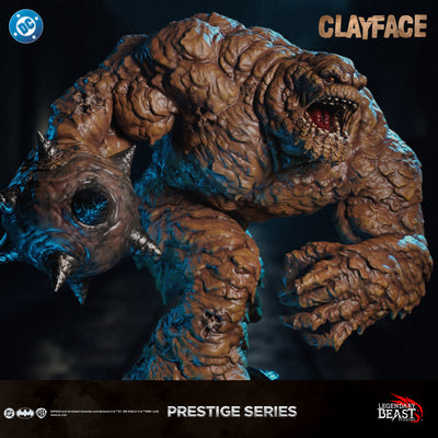 Clayface Prestige Series statue — classic portrait dramatic lighting
