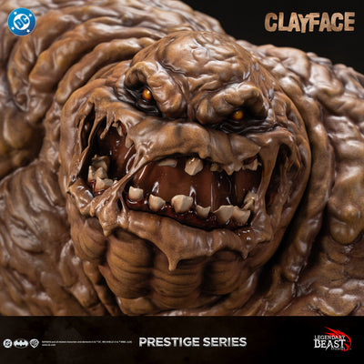 Clayface Prestige Series statue — classic portrait close-up