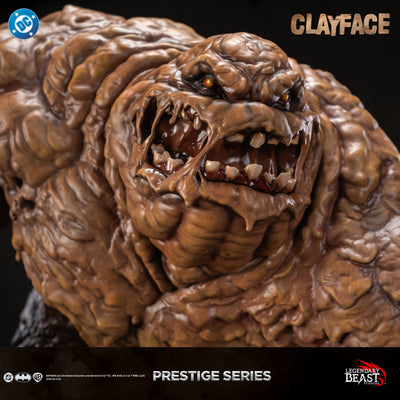 Clayface Prestige Series statue — classic portrait alternate close-up
