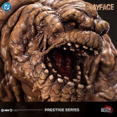 Clayface Prestige Series statue — modern portrait close-up