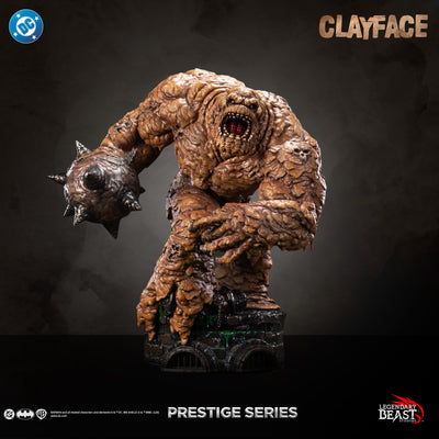 Clayface Prestige Series statue — modern portrait front view