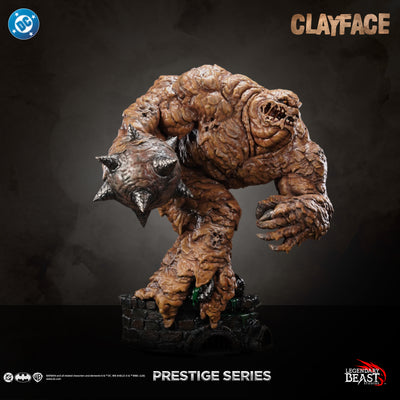 Clayface Prestige Series statue — classic portrait front three-quarter view