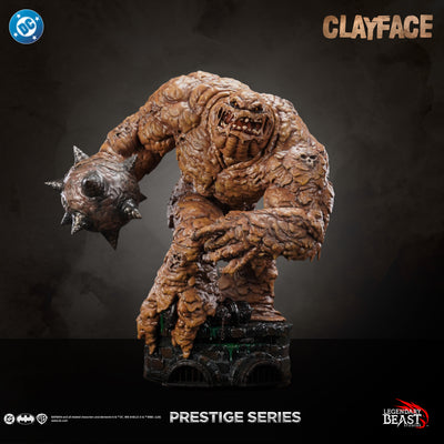 Clayface Prestige Series statue — classic portrait front view