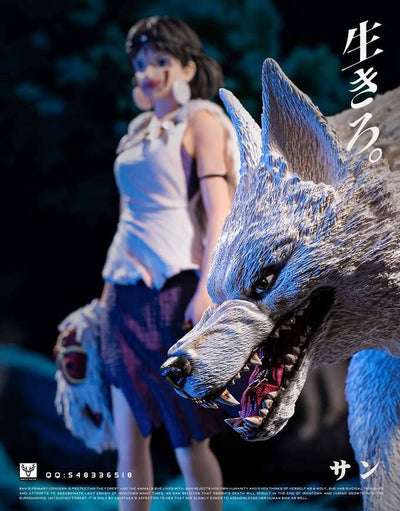 Princess Mononoke - San & Moro (Ver. B) 1/6 Scale Statue by White Deer Studio