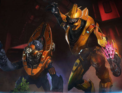 Halo: Campaign Evolved - Elite Zealot & Grunt Minor: Covenant Assault (Regular) 1/4 Scale Statue