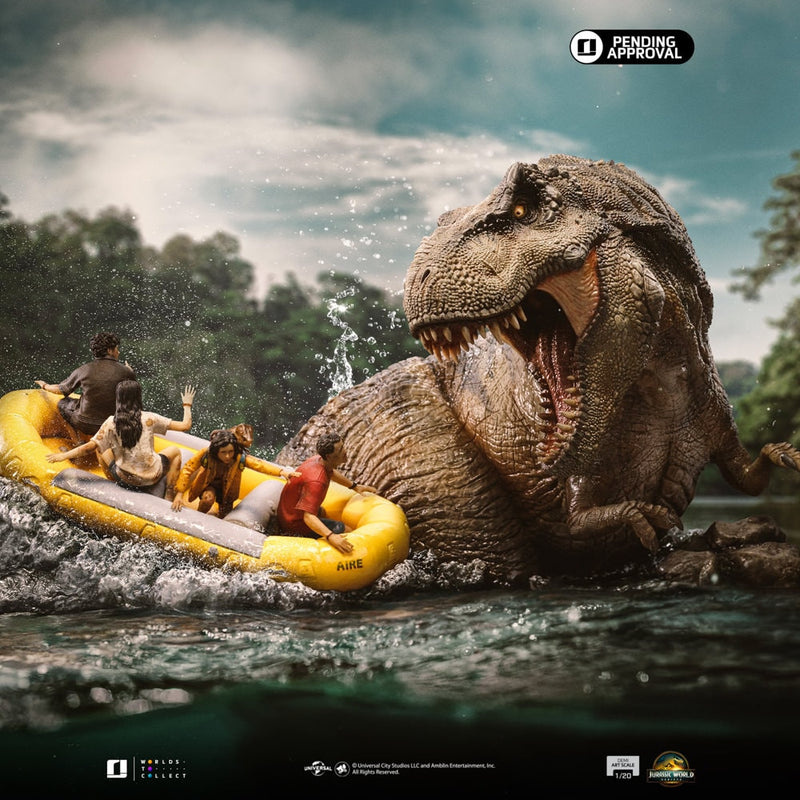 Jurassic World Rebirth - T-Rex River Scene Demi Art Scale 1/20 - Spec ...