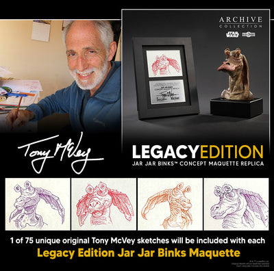 Jar Jar Binks (Tony McVey Legacy Edition) Concept Maquette Replica