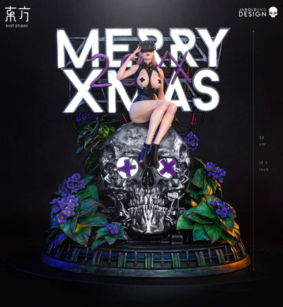Merry Xmas (by Jarold Sng) - Silver - 50cm Statue