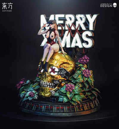 Merry Xmas (by Jarold Sng) - Gold - 50cm Statue