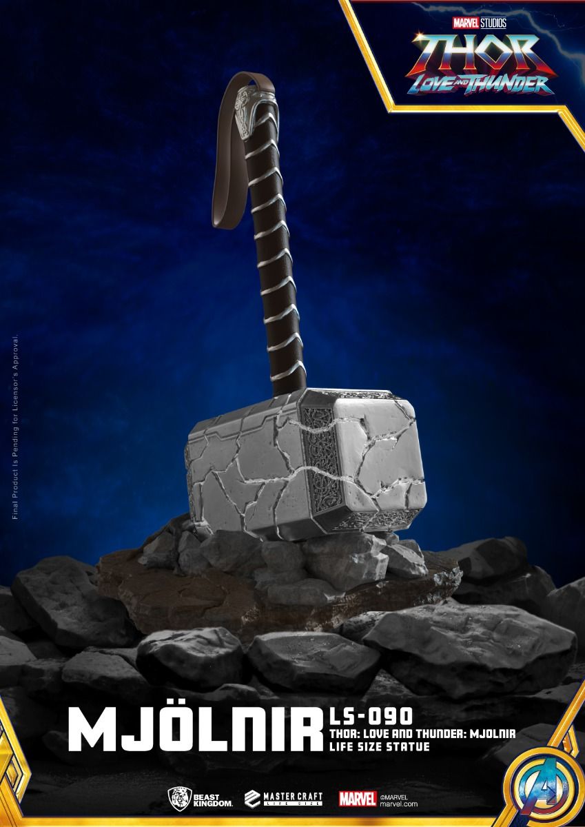 Thor Love and Thunder - Mjolnir Life-Size Statue - Spec Fiction Shop