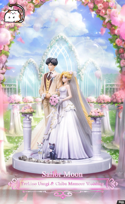 Sailor Moon - Tsukino Usagi & Chiba Mamoru Wedding 1/6 Scale Statue by Cats Tail Studio