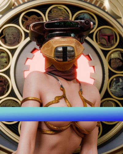 Huttslayer Leia 1/4 Scale Statue by Cincronize Labs