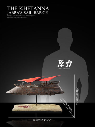 Jabba's Sail Barge The Khetanna (w/ Sarlacc Pit) 1/40 Scale Statue